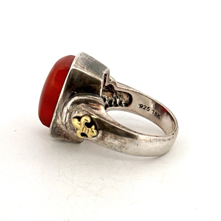 18k Yellow Gold And Sterling Silver Jay King Ring